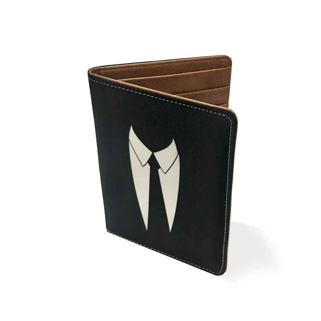 Passport Cover Travel Wallet Organizer  For Men - Suit Up