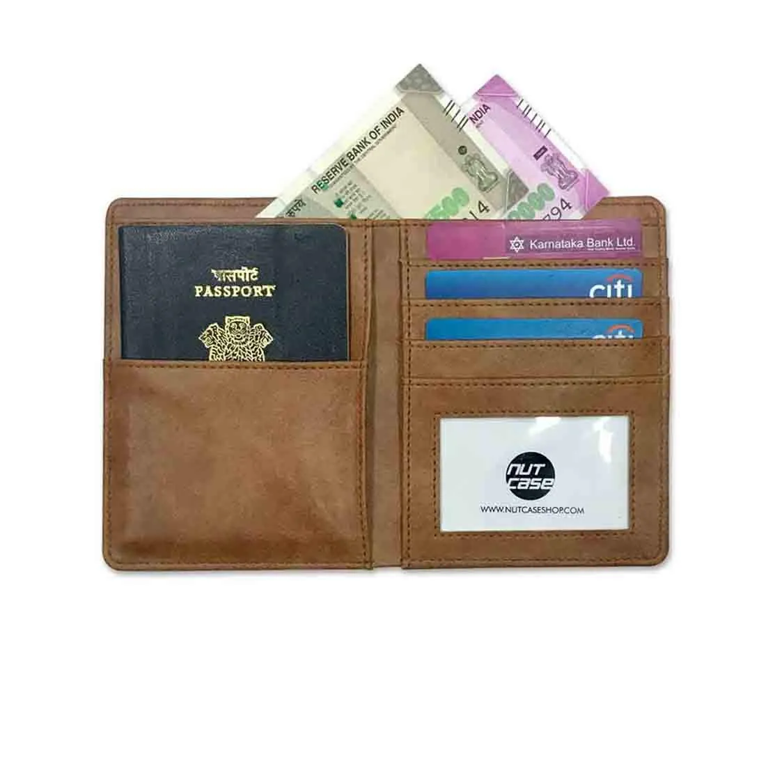 Passport Cover Travel Wallet Organizer  For Men - Suit Up