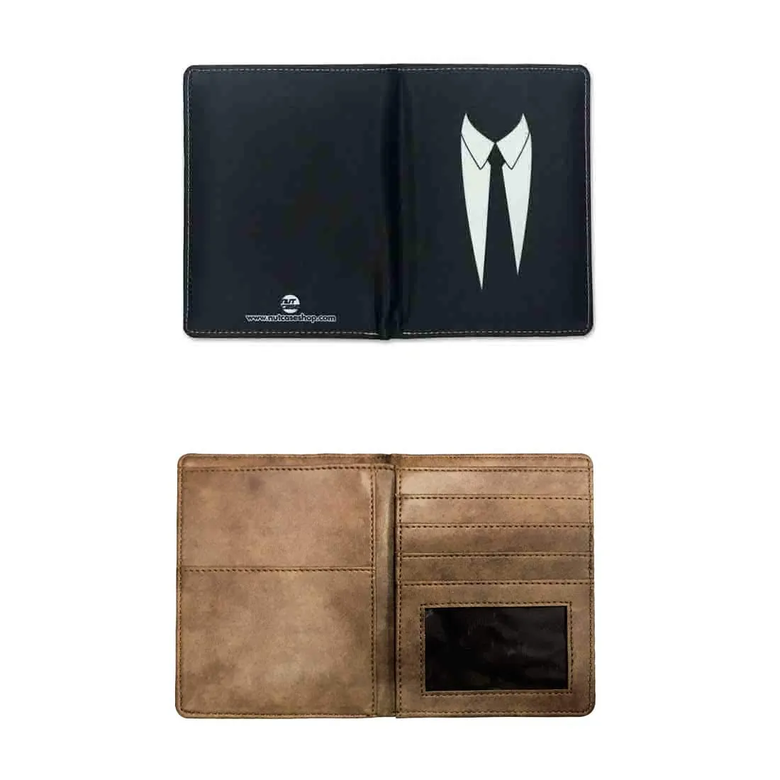 Passport Cover Travel Wallet Organizer  For Men - Suit Up