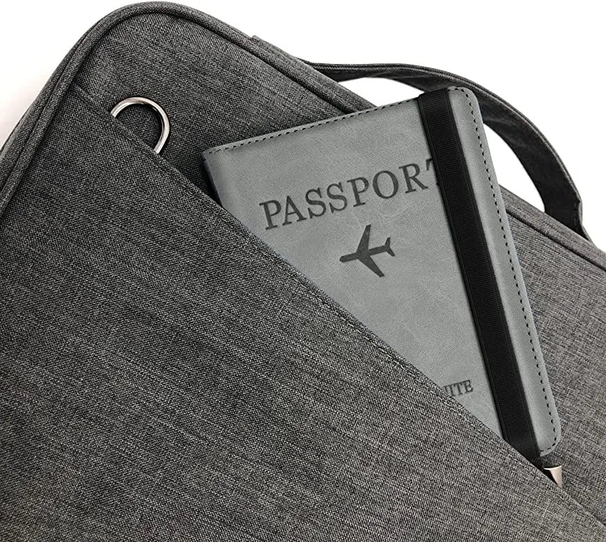 Passport Holder Cover, PU Leather RFID Travel Wallet Case Passport Cover Credit Cards, Boarding Passes