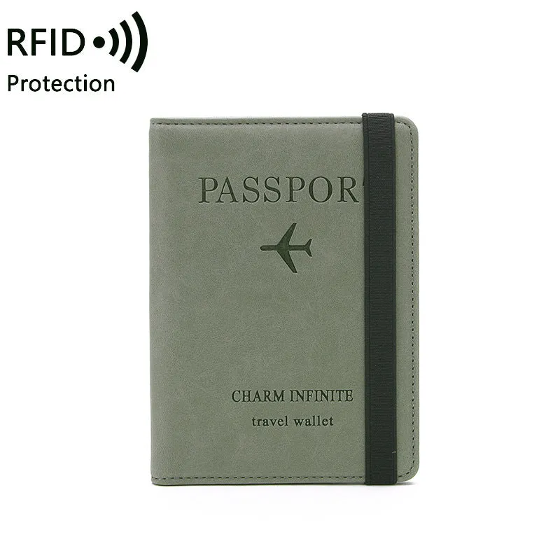 Passport Holder Cover, PU Leather RFID Travel Wallet Case Passport Cover Credit Cards, Boarding Passes