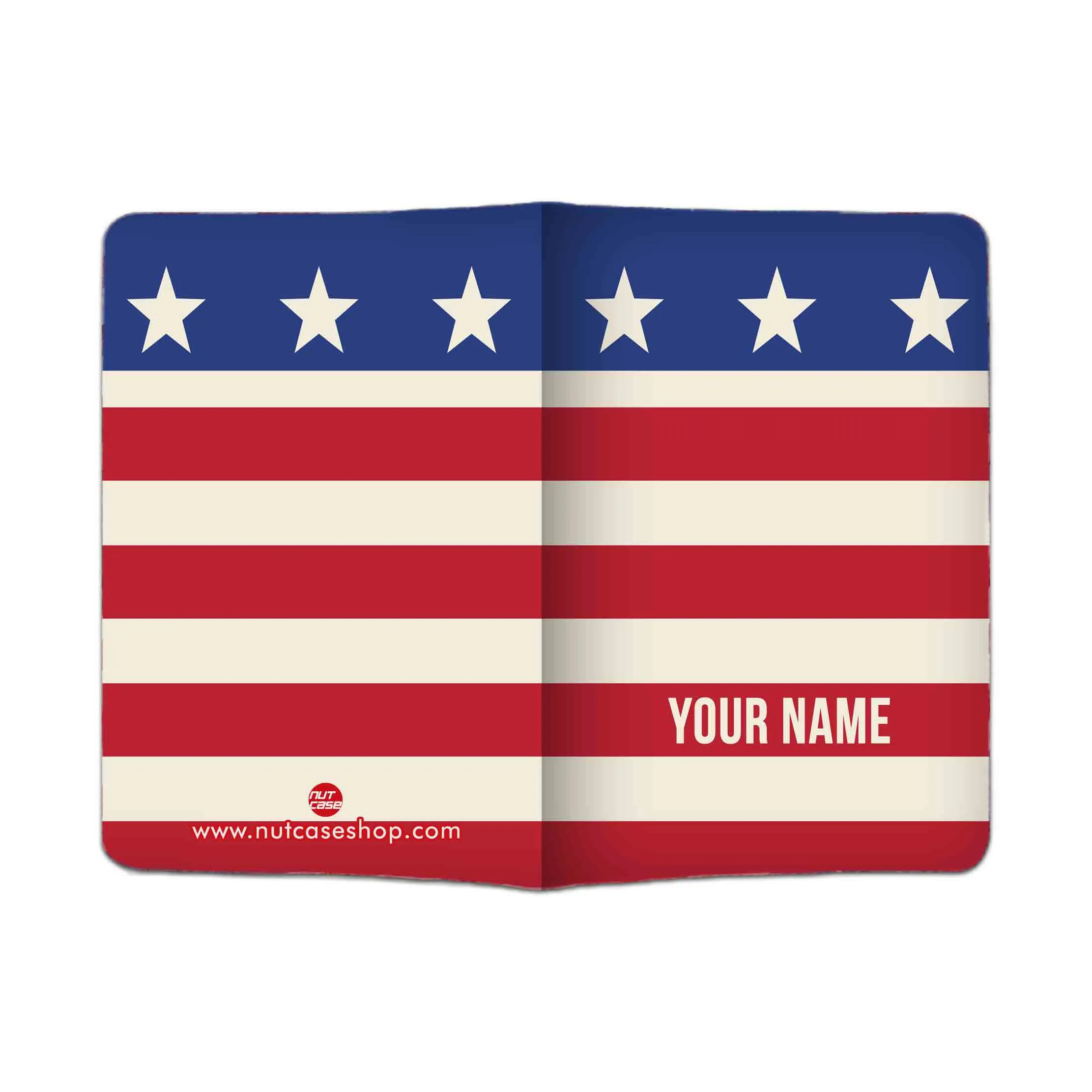 Personalised Passport Cover Luggage Tag Set - USA Star