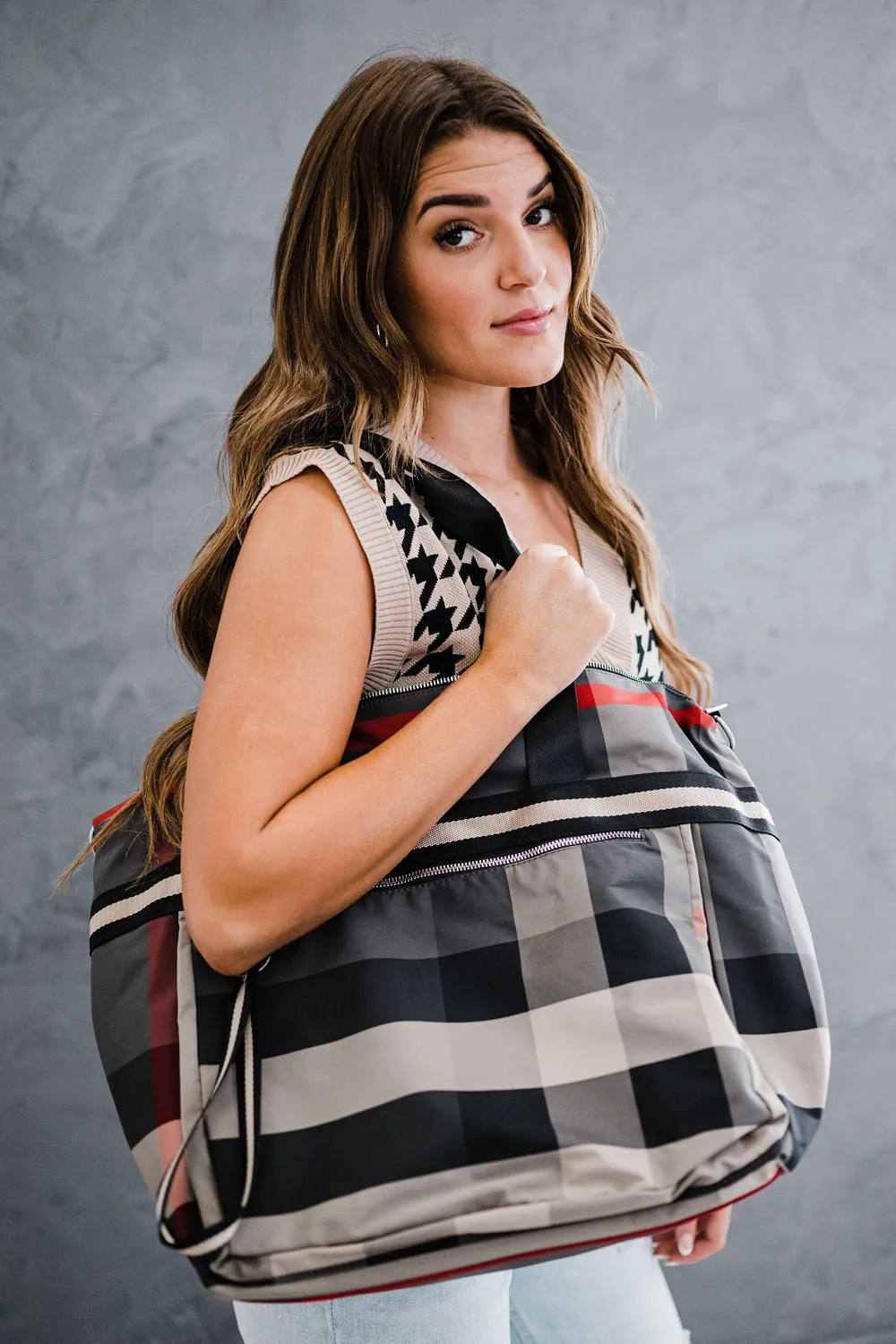 Plaid Tote Bag