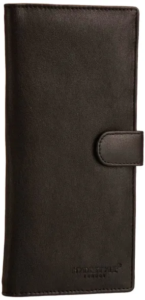 Pratico - women leather 12 card tab  wallet #LW04 Black