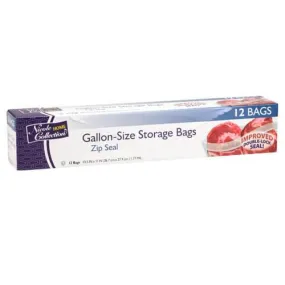 Premium Heavy Weight Plastic Zip Seal Storage Bags<br/>Size Options: 1 Gallon Storage Bag