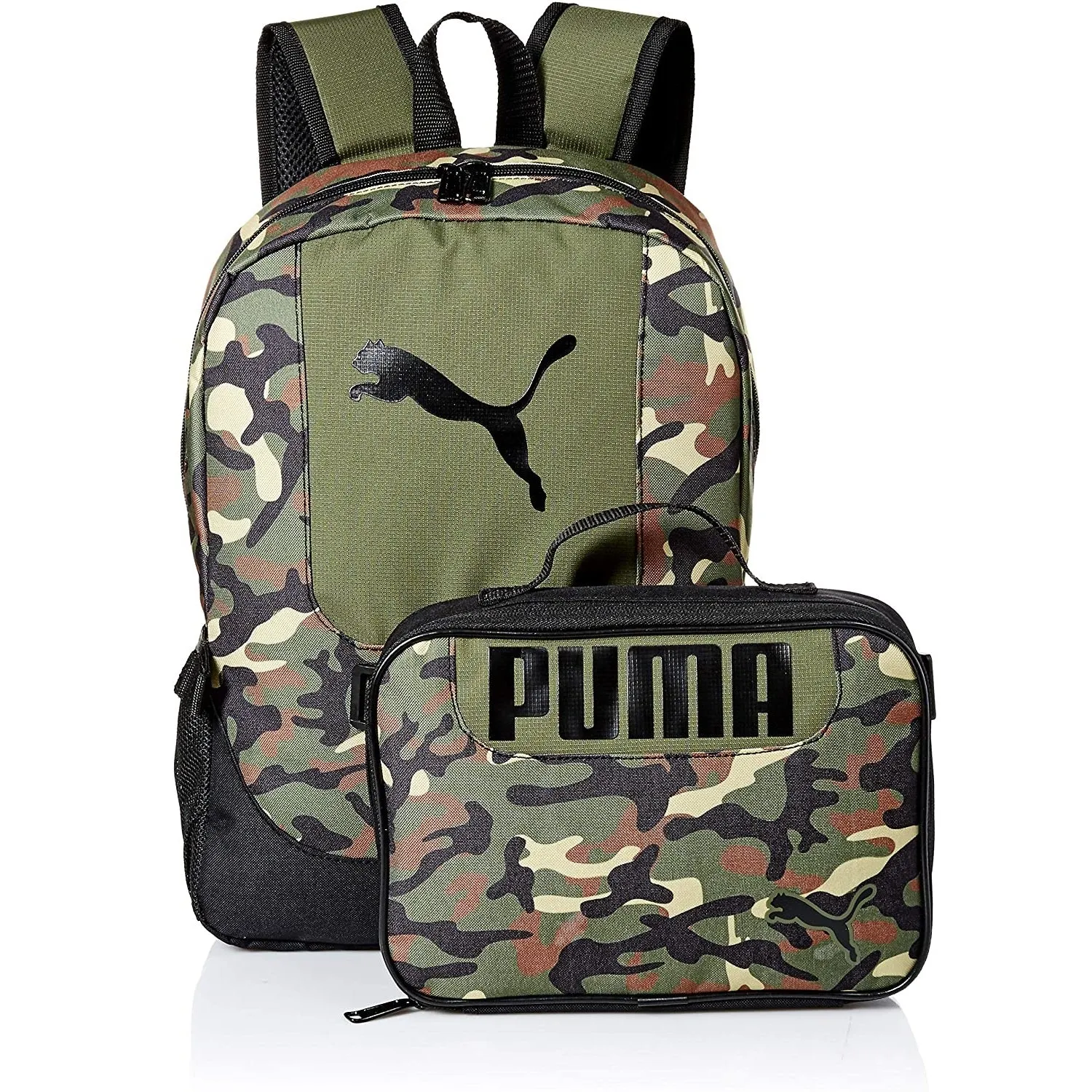 PUMA Kids' Lunch Box Backpack Combo | Olive