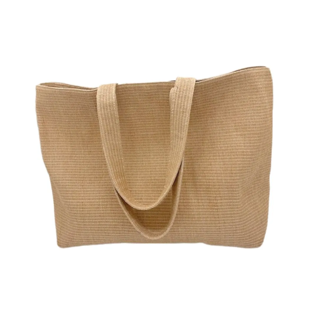 Raffia Large Tote