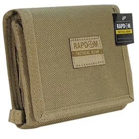 RapDom Tactical Khaki Rugged Tri-Fold Wallet