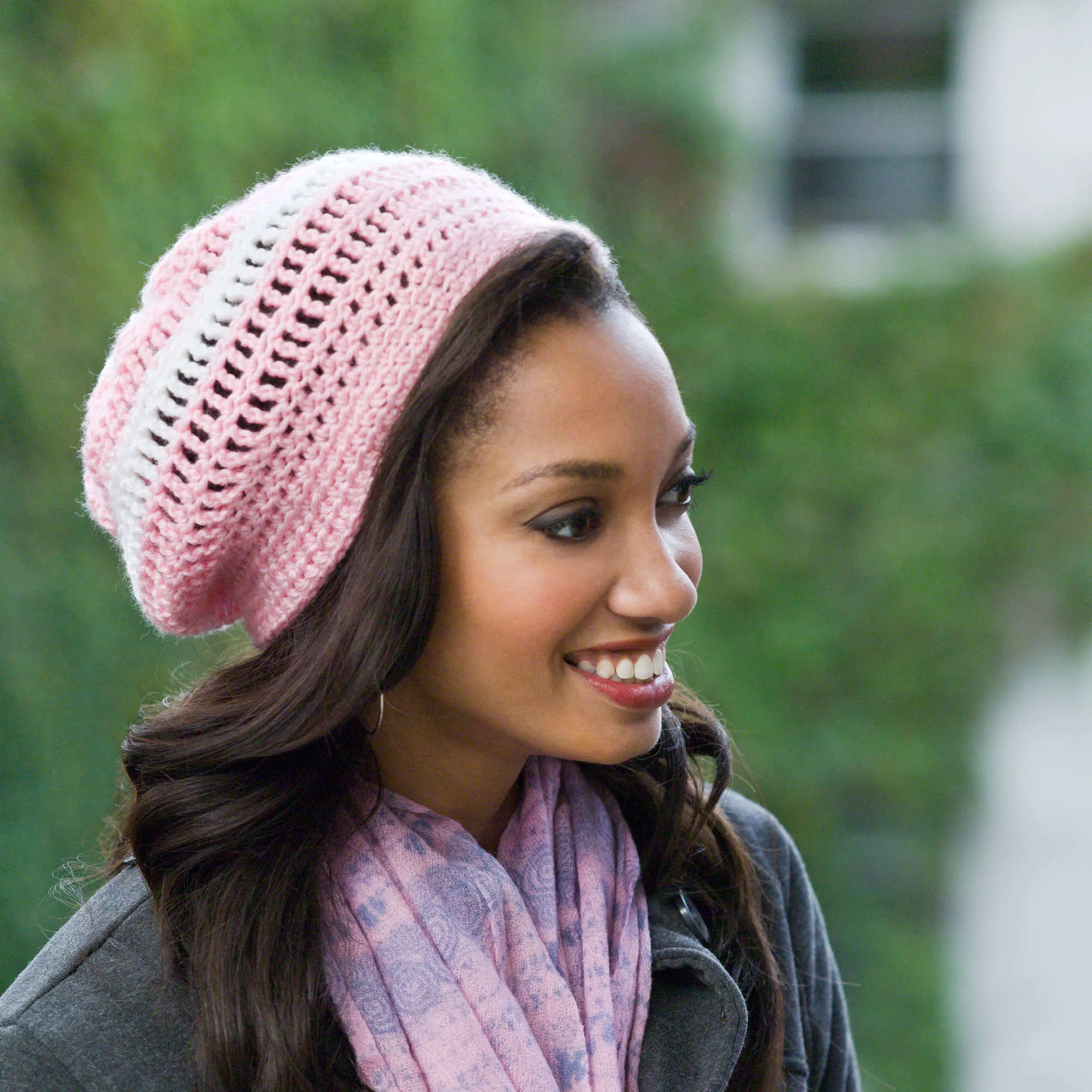 Red Heart Crochet Casual Beret