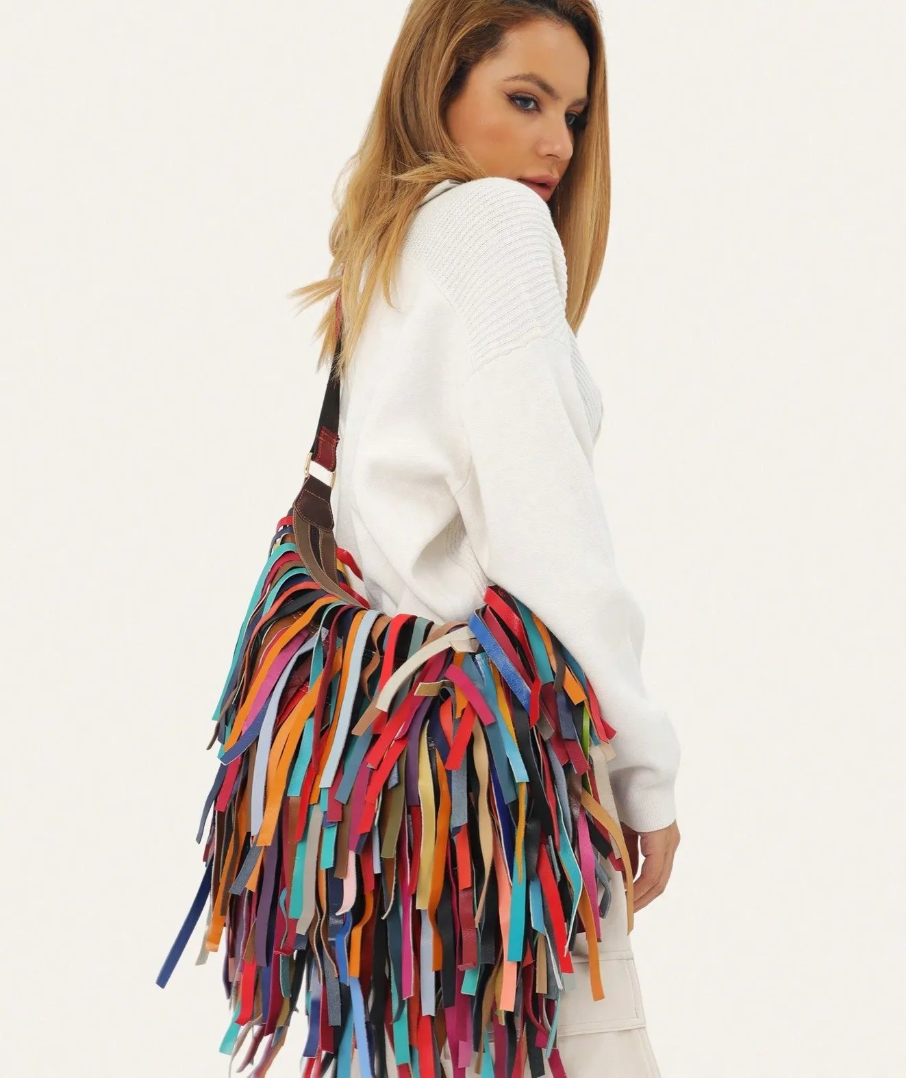 Rock the Fringe Leather Bag