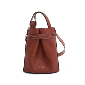 Sigma Small Bucket Bag in Cognac