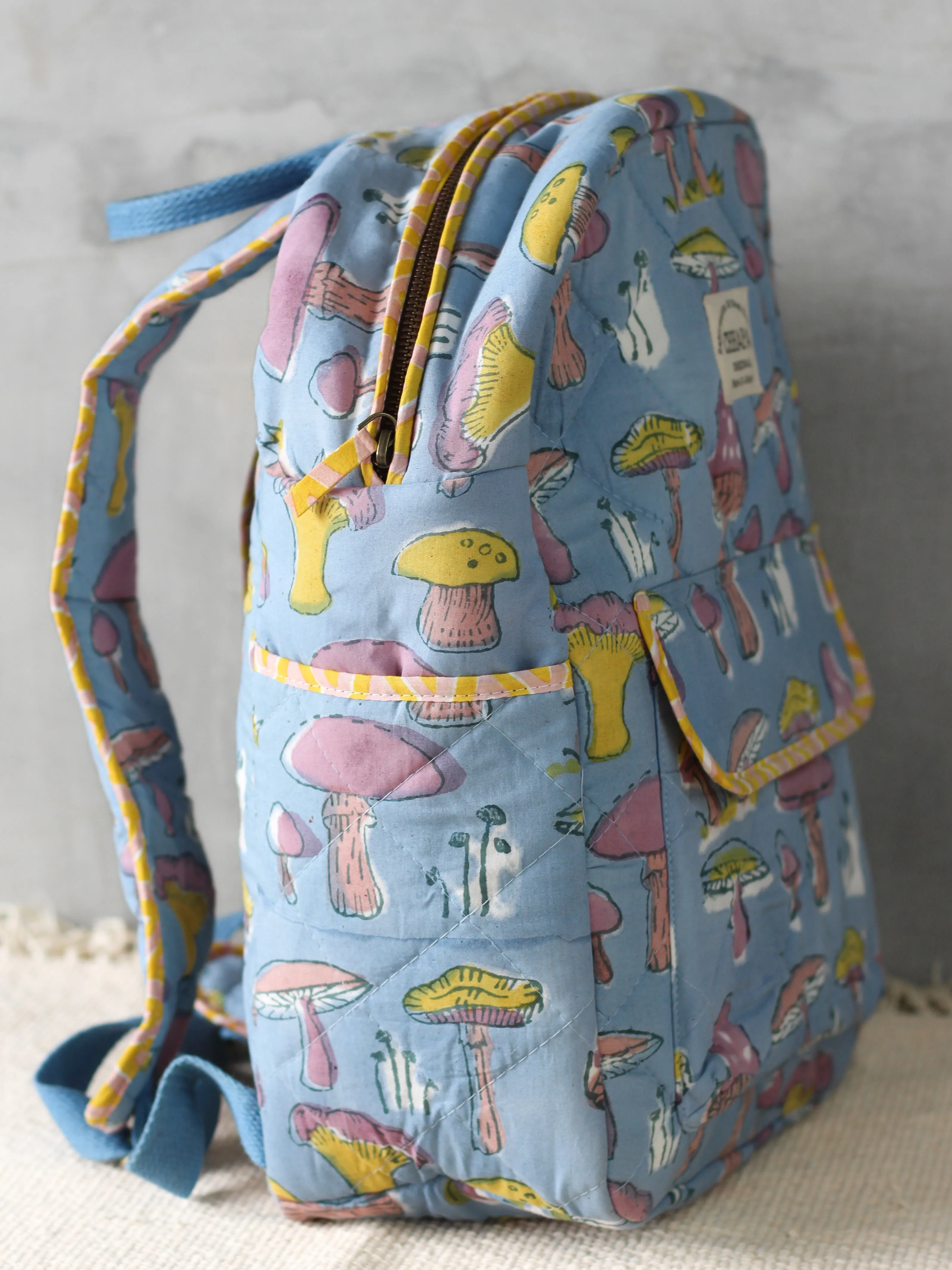 Skyblue Mushroom Nappy Bag