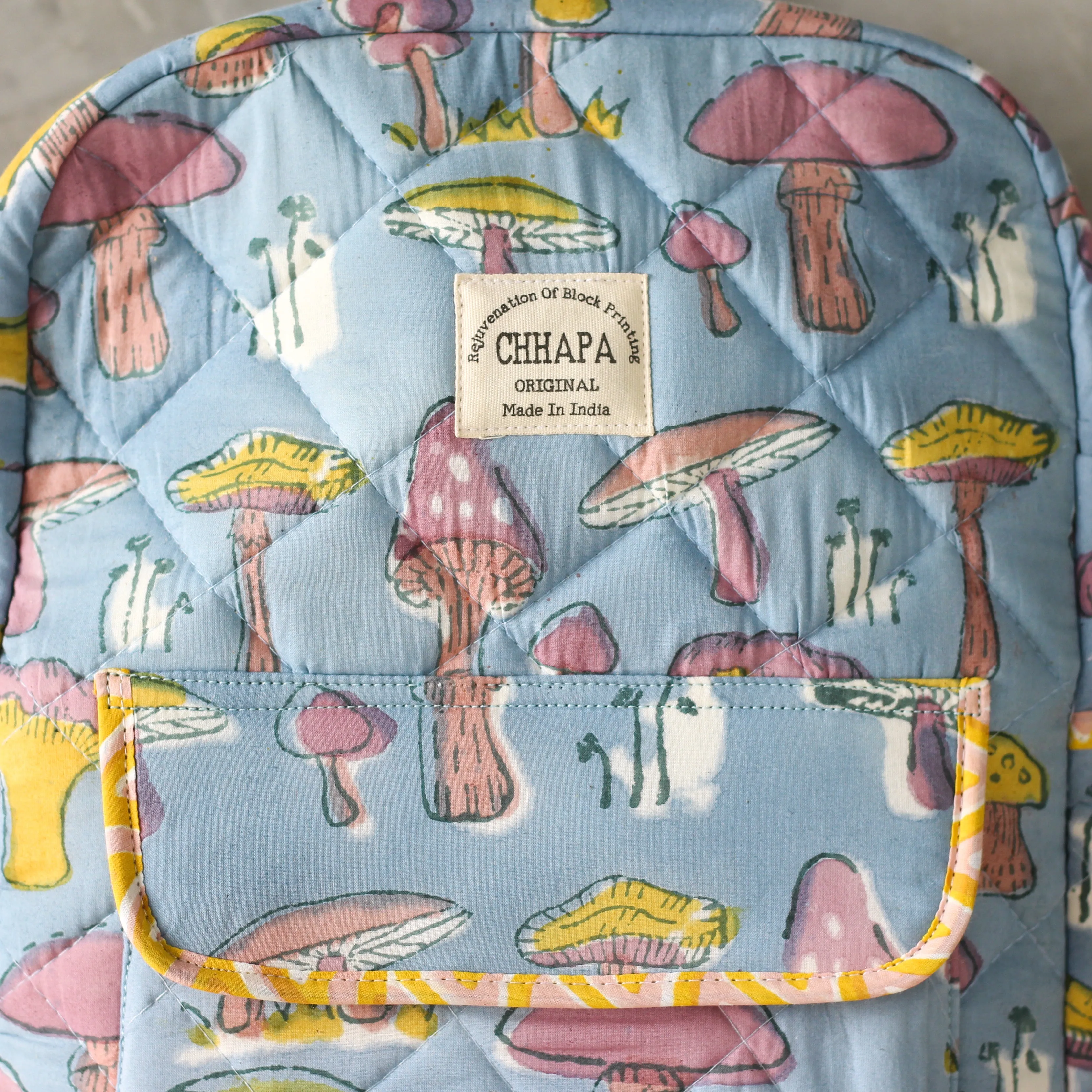 Skyblue Mushroom Nappy Bag