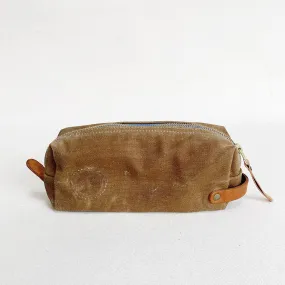 Small Waxed Canvas Dopp Kit #115