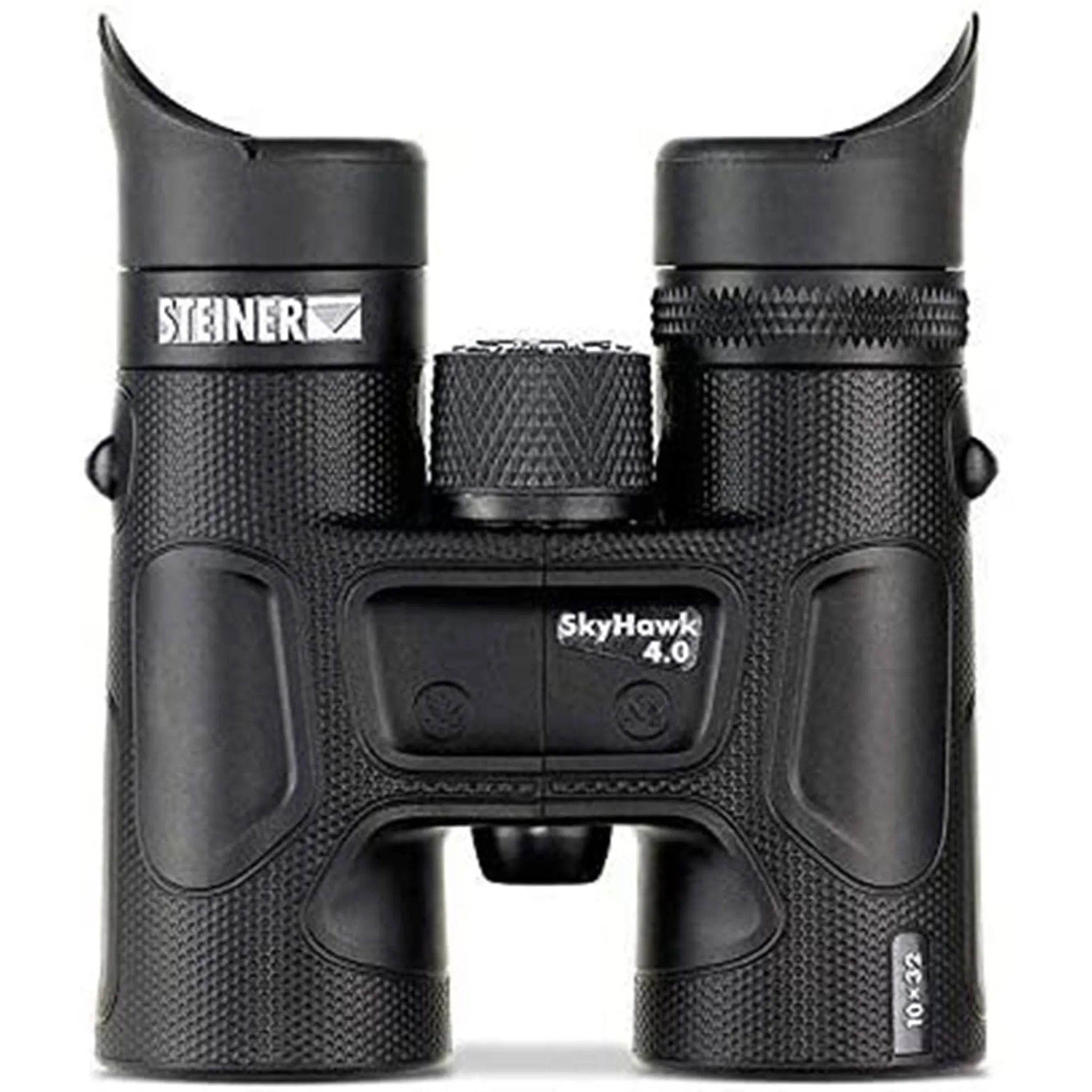 Steiner SkyHawk 4.0 10x32 Binoculars (23370900) Bundle with Padded Backpack, Floating Wrist Strap, and 6Ave Cleaning Kit