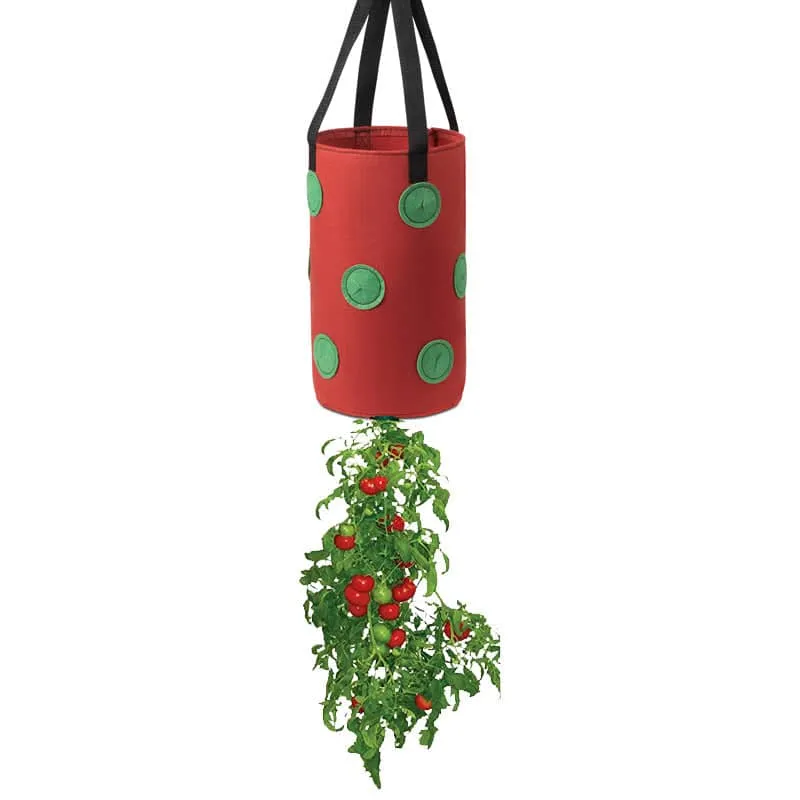 Strawberry Grow Bag Nonwoven Fabric Vertical Jardin Garden Hanging Plant Bag Vegetable Potato Planter Bag For Greenhouse