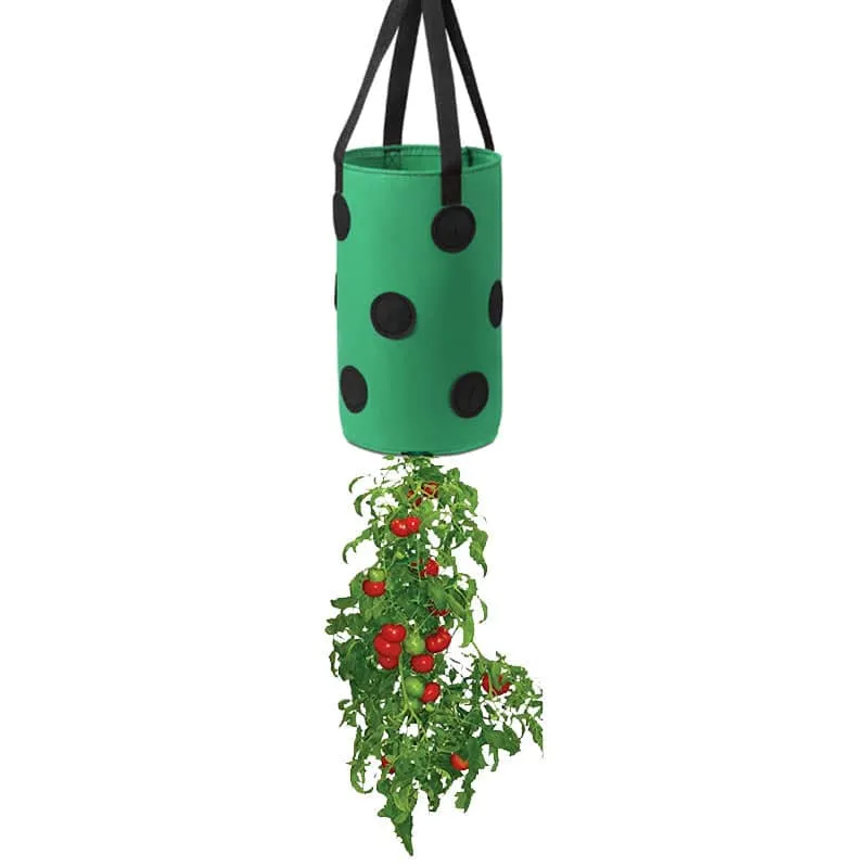 Strawberry Grow Bag Nonwoven Fabric Vertical Jardin Garden Hanging Plant Bag Vegetable Potato Planter Bag For Greenhouse