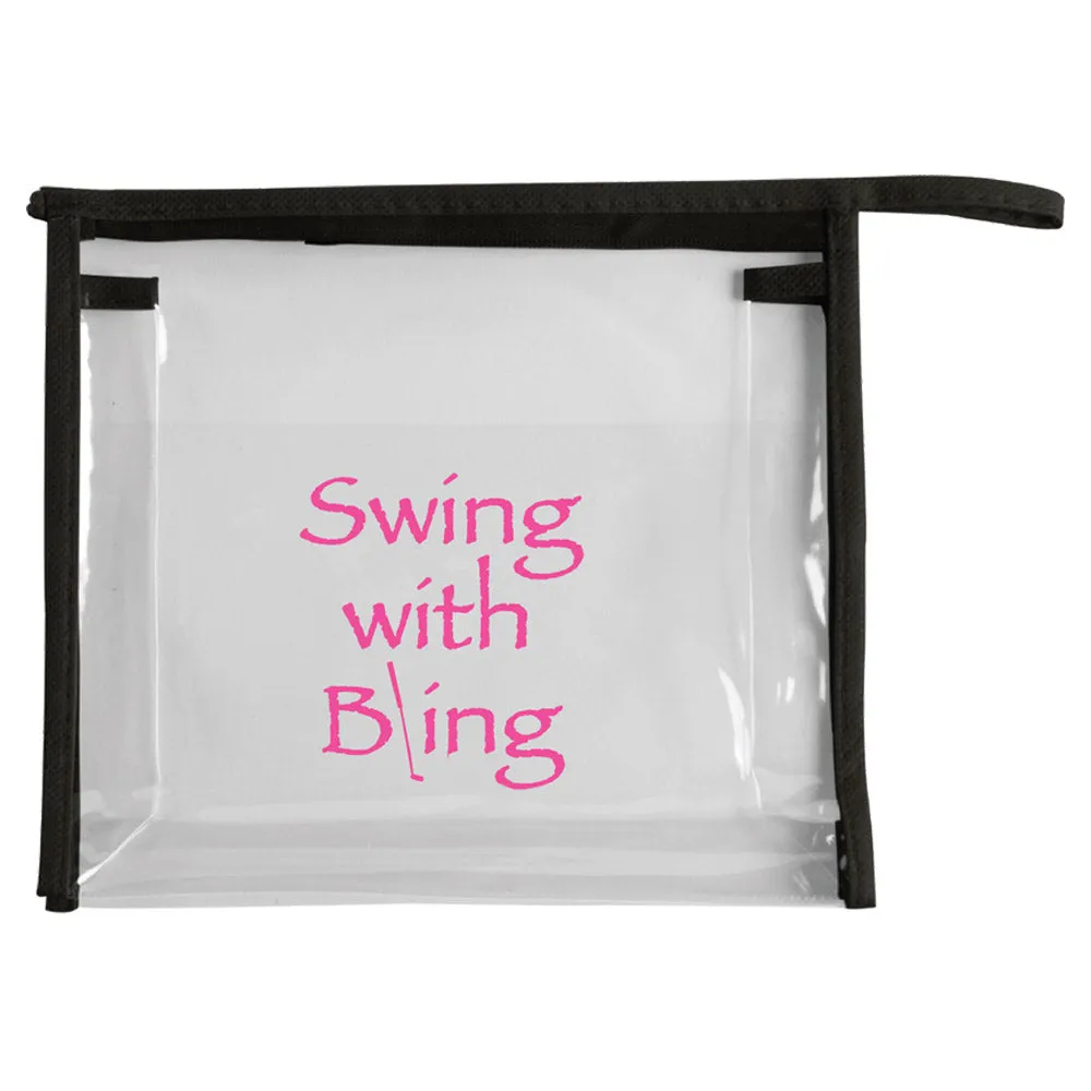 Swing With Bling Clear Travel Carrier Bag