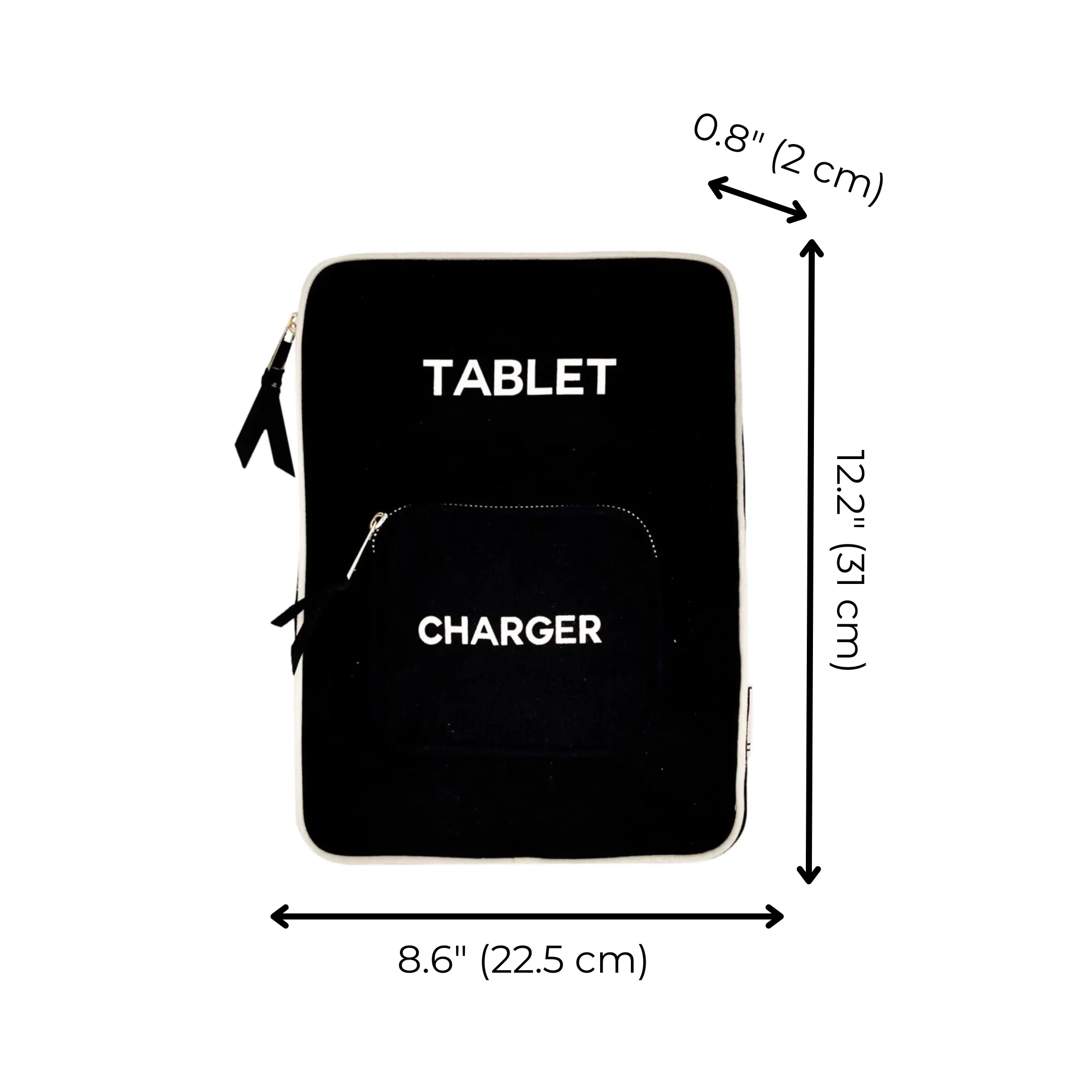 Tablet Case 11", Charger Pocket, Black