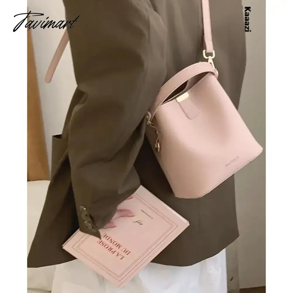 Tavimart New Trend Versatile Women's Handbag Solid Color Casual Shoulder Bag Luxury Pu Leather Classic Designer Crossbody Bag Simple