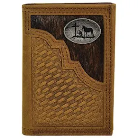 Trenditions JUSTIN MEN'S TRIFOLD WALLET HAIR ON 2030765W7