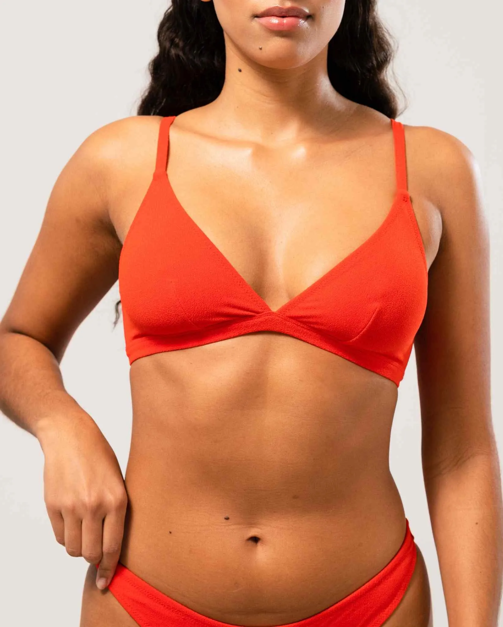 Triangle Bikini Top Papaya