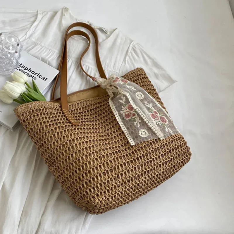 Uniwim Marlow Straw Tote Bag