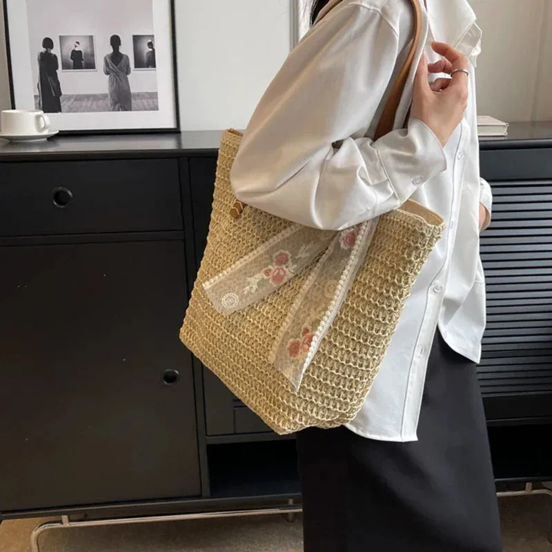 Uniwim Marlow Straw Tote Bag