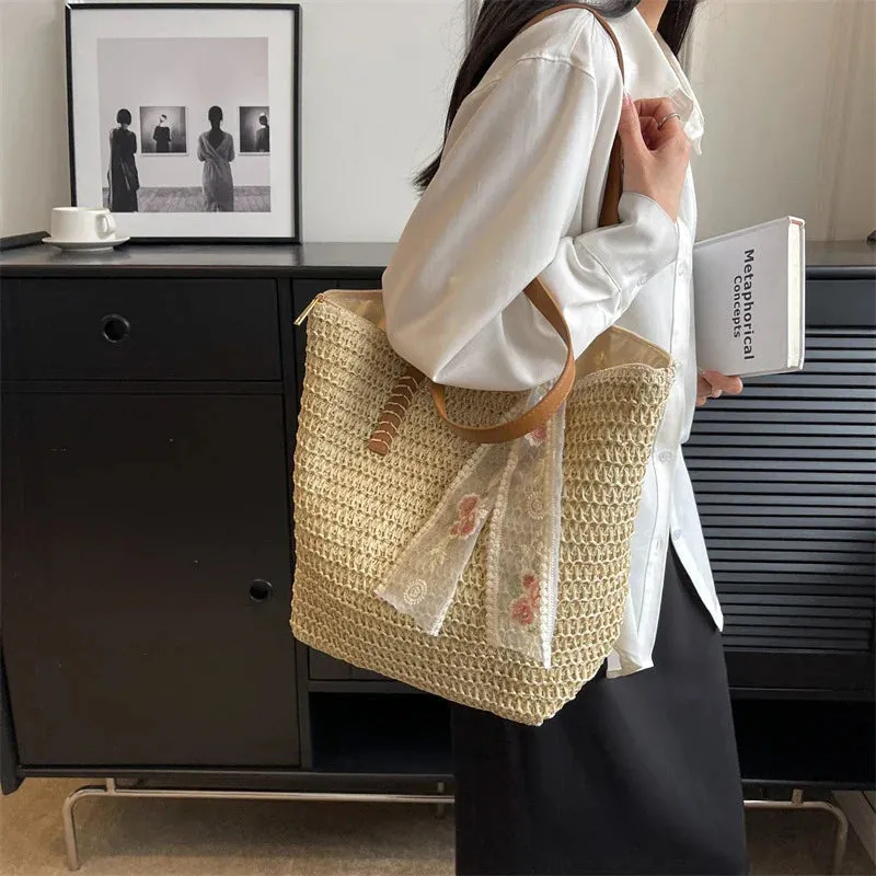 Uniwim Marlow Straw Tote Bag