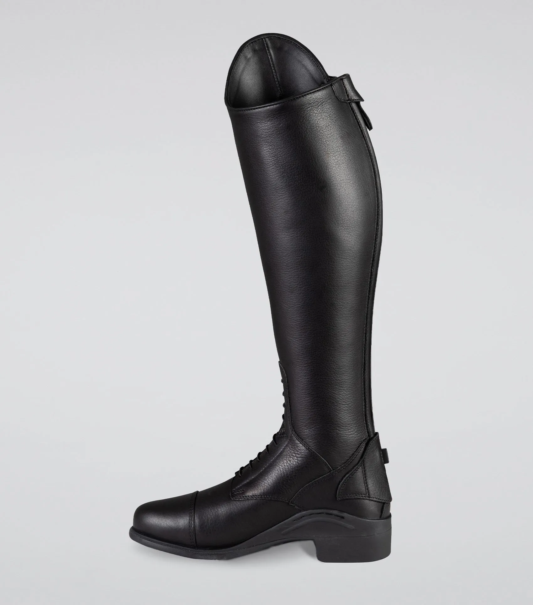 Vallardi Ladies Leather Field Tall Riding Boot Black (Regular Calf)