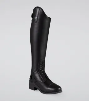 Vallardi Ladies Leather Field Tall Riding Boot Black (Regular Calf)