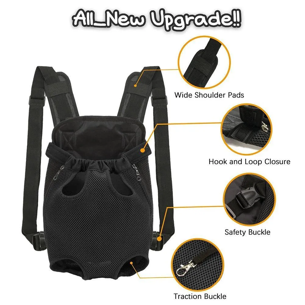 Ventilated Mesh Pet Backpack: Ideal Carrier for Hiking and Outings