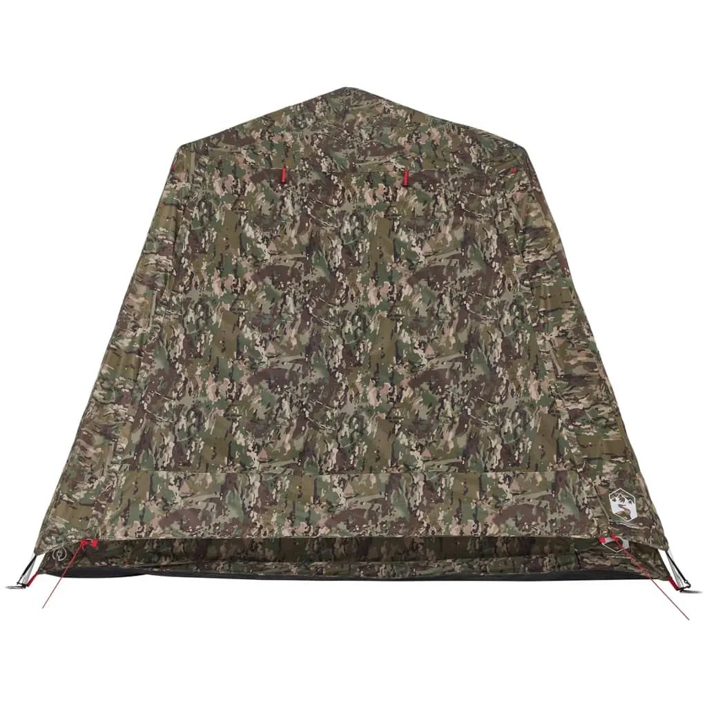 vidaXL Fishing Tent 4-Person Camouflage Quick Release