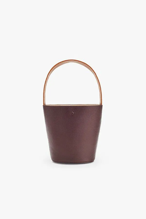 Wide Strap Mini Bucket Bag