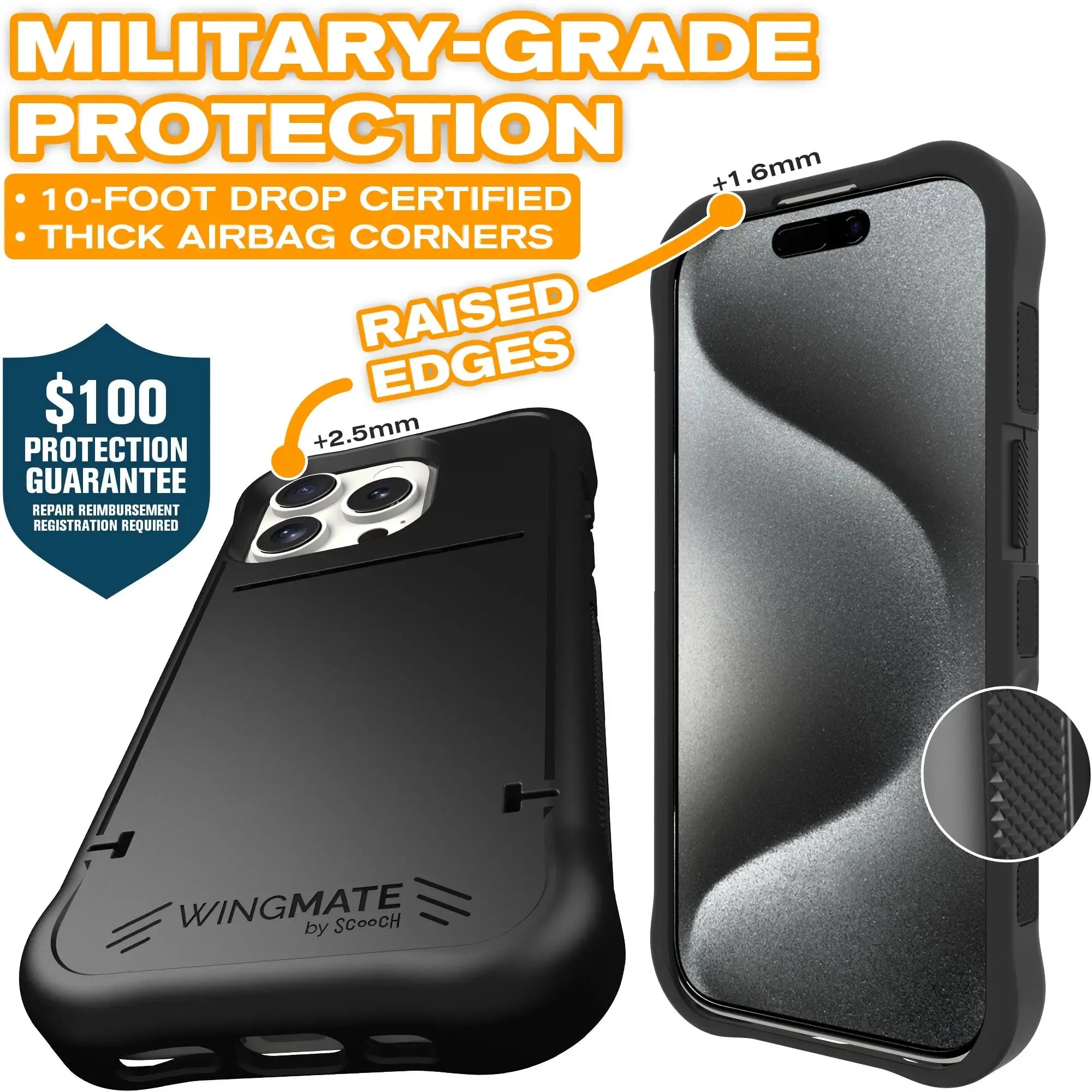 Wingmate Defender Bundle for iPhone 16 Pro