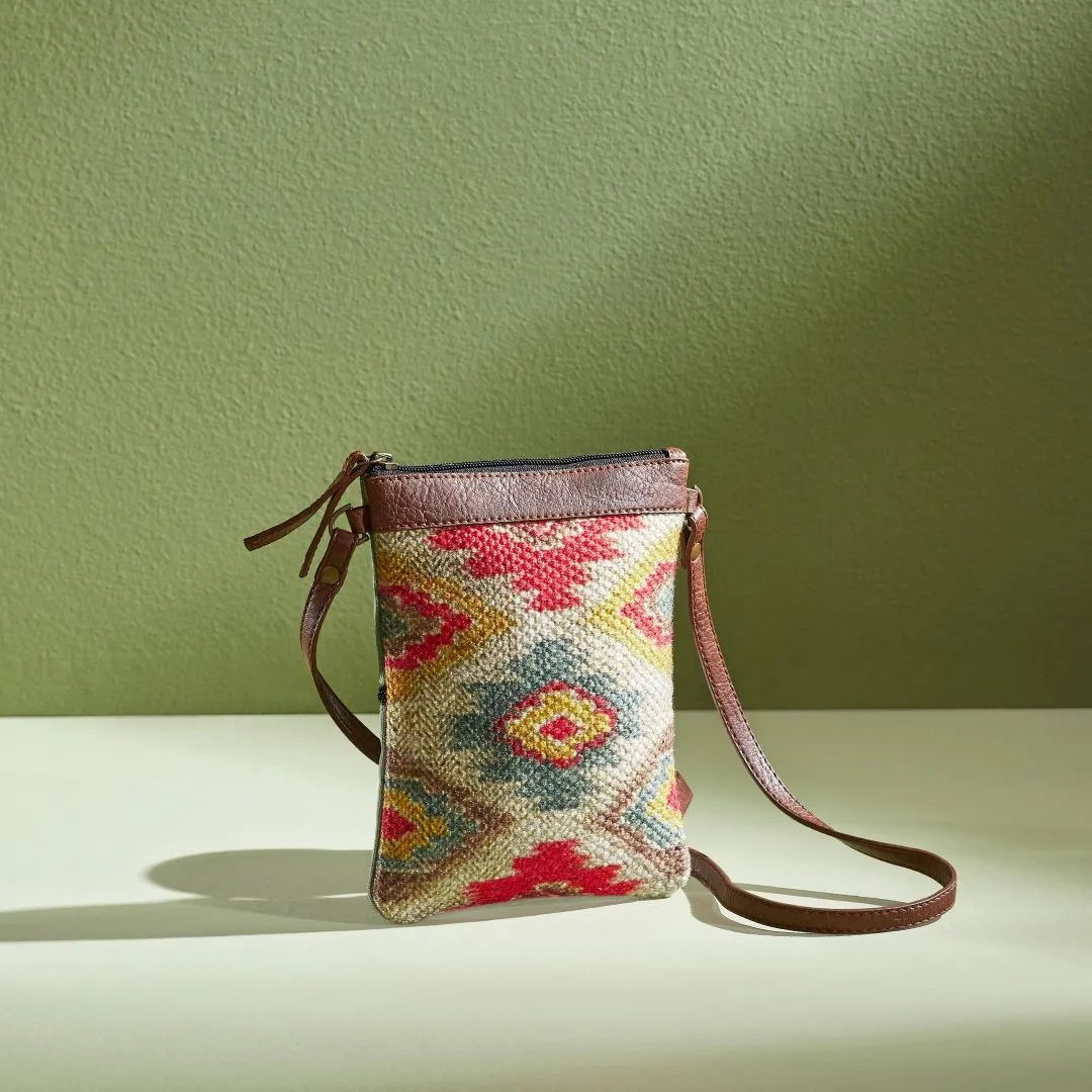 Women's Crossbody Bag - Freedom Up-Cycled and Durrie , India