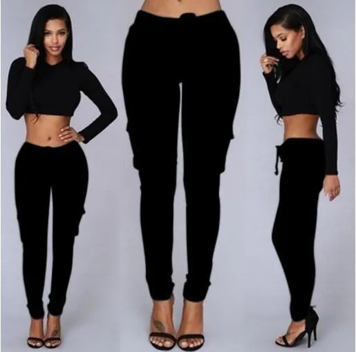 Women's multi-bag casual pants