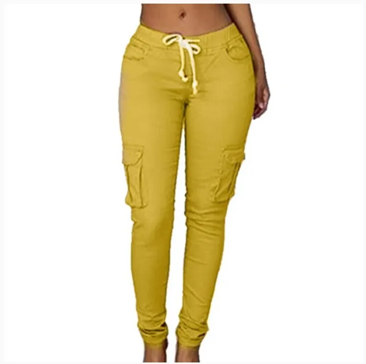 Women's multi-bag casual pants