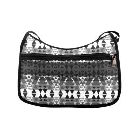 Writing on Stone Black and White Crossbody Bags