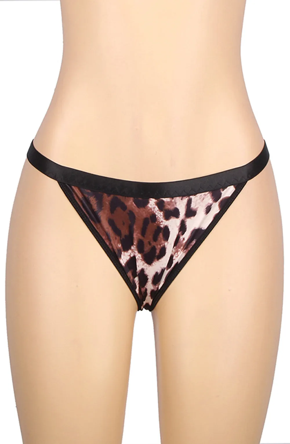 YesX YX837 Leopard Print lingerie Set